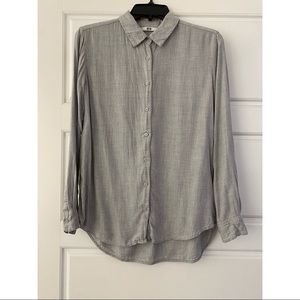 Uniqlo Rayon Long Sleeve Blouse